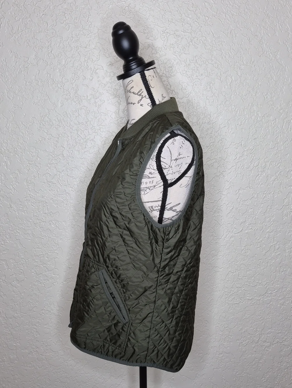 Old Navy Quilted Zip Front Vest Green Size M‎